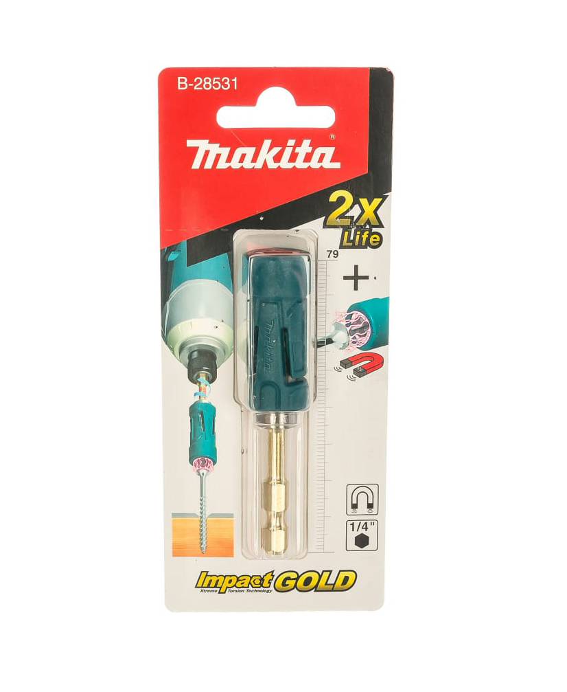 Магнитный усиленный держатель бит Impact Gold 79 мм Makita B-28531