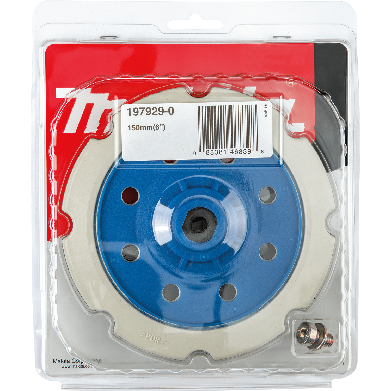 Подошва 150 мм для полировальных машин DPO500, DPO600, PO5000C, PO6000C Makita 197929-0