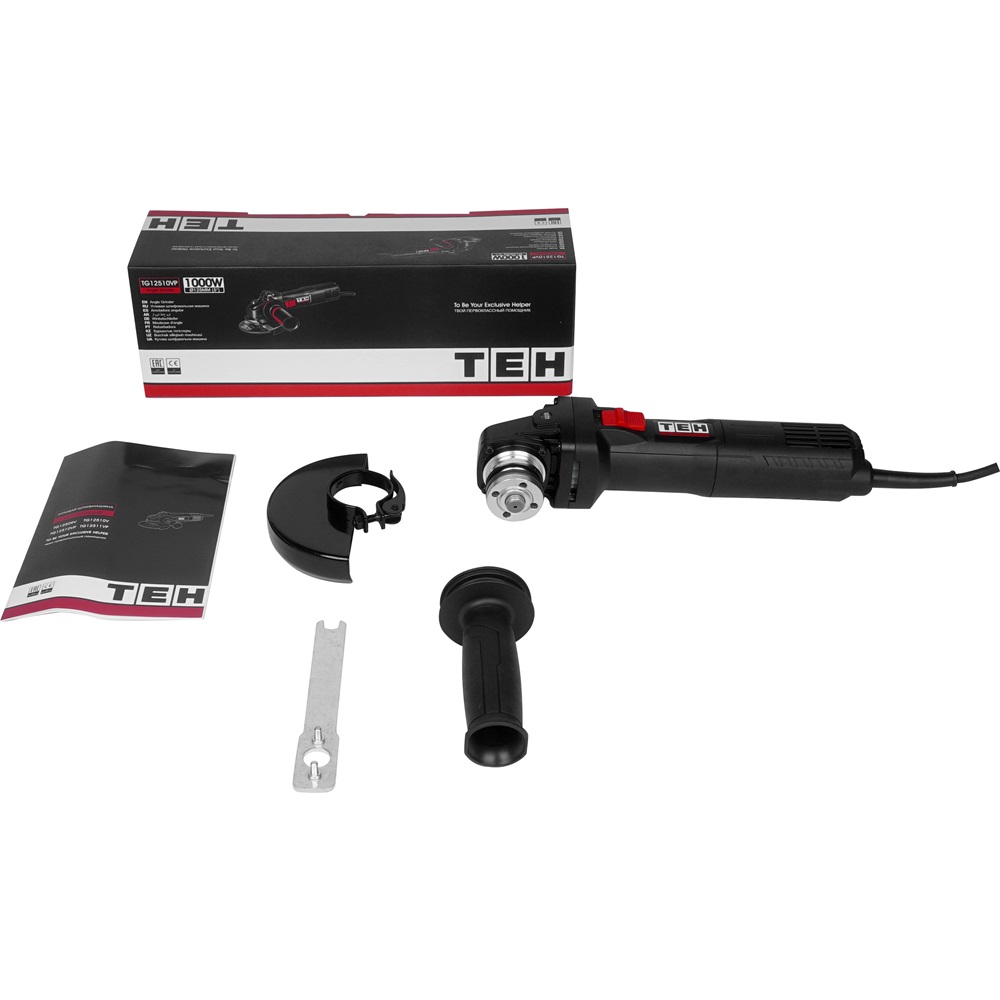 УШМ с регулировкой оборотов (константная электроника) 125мм TEH TG12510VP