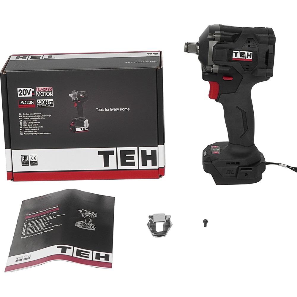Гайковерт ударный аккумуляторный 20V (без АКБ и ЗУ) TEH LW420N