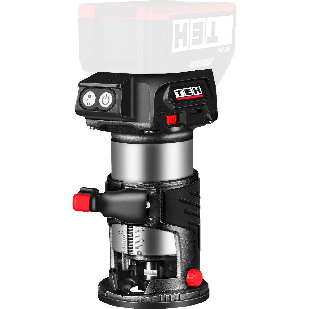 Фрезер кромочный аккумуляторный 20V (без АКБ и ЗУ) TEH LT607