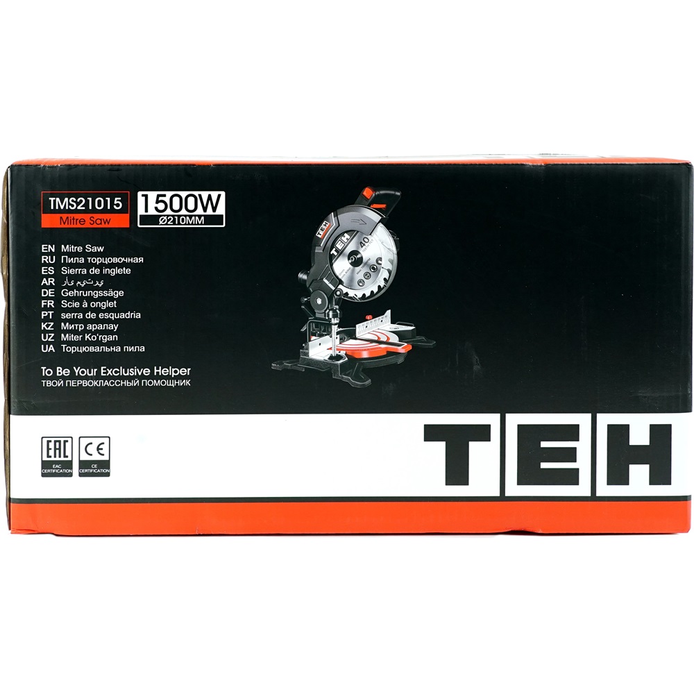 Пила торцовочная 210мм TEH TMS21015