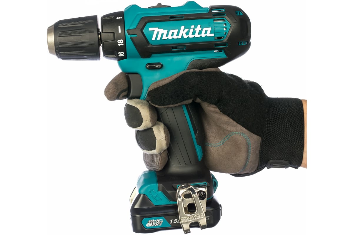 Аккумуляторная дрель-шуруповерт CXT 12 В Makita DF331DWYE4