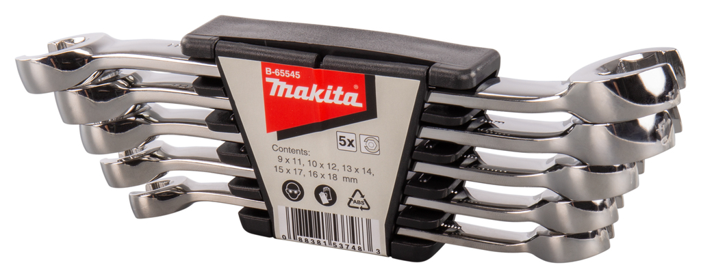 Набор разрезных гаечных ключей 5 шт Makita B-65545