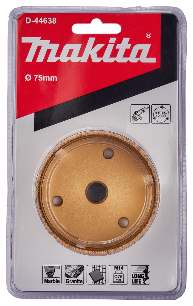 Коронка алмазная M14X75 мм Makita D-44638