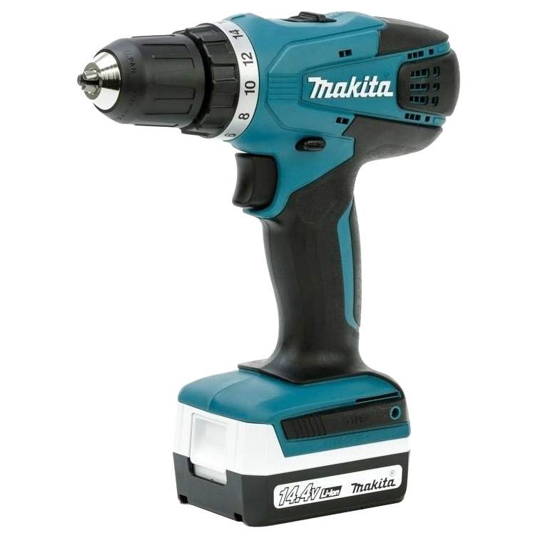 Аккумуляторная дрель-шуруповерт G-Series 14.4 В Makita DF347DWLE