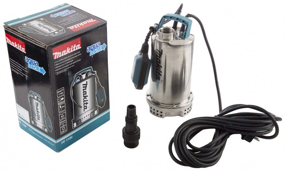 Погружной дренажный насос для чистой воды Makita PF1100