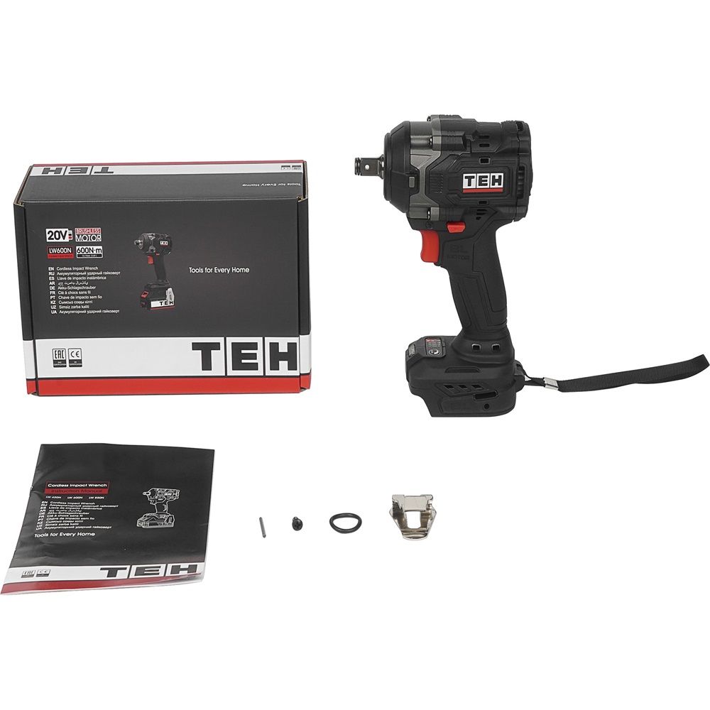Гайковерт ударный аккумуляторный 20V (без АКБ и ЗУ) TEH LW600N