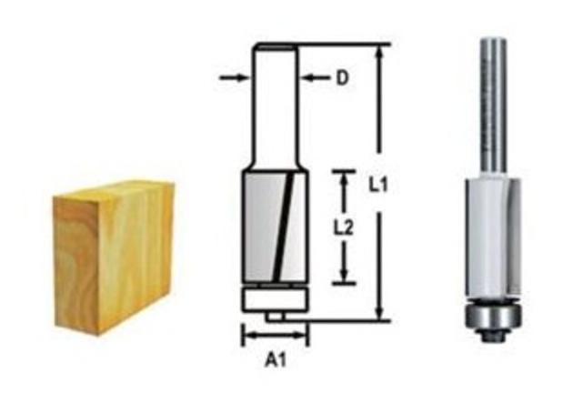 Фреза для окантовки 12,7х38х12 мм Makita D-47765 Фреза для окантовки 12,7х38х12 мм Makita D-47765