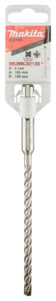 Бур SDS-plus Nemesis II 6x165 solid Makita B-57978