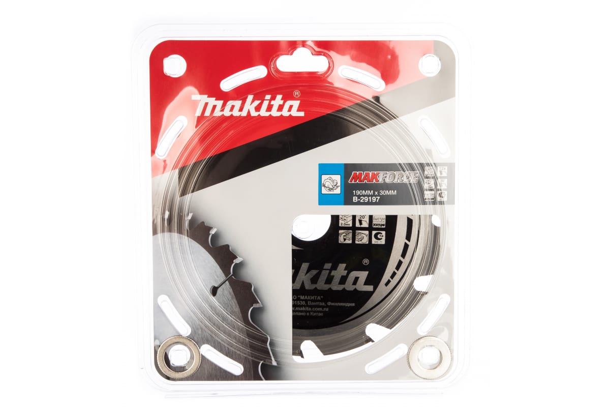 Пильный диск для дерева 190X30/20/15.88X1.4X12T MAKFORCE Makita B-29197