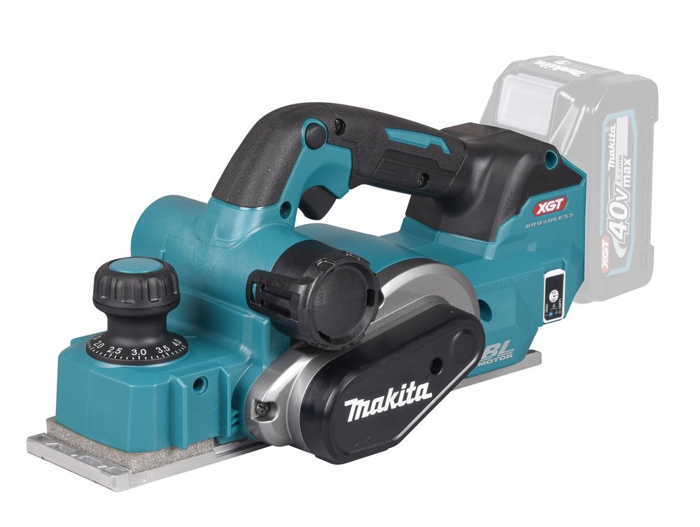 KP001GZ Makita Рубанок акк., XGT 40V, XPT,AWS,нож 82 мм глубина 4 мм БЕЗ АКБ и БЕЗ ЗУ Ш/Д/В 205х195х