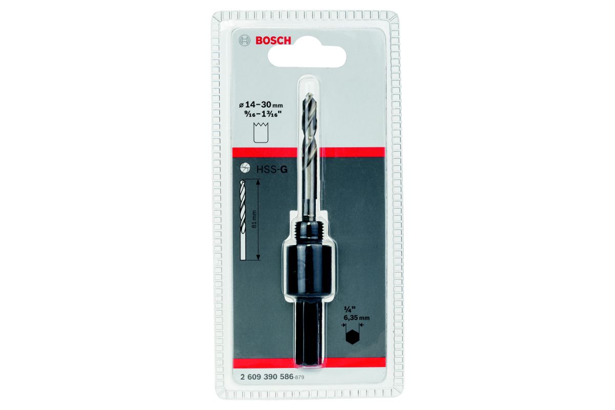 Адаптер 1/4" для коронок 14-30 мм Bosch 2609390586 Адаптер 1/4" для коронок 14-30 мм Bosch 2609390586