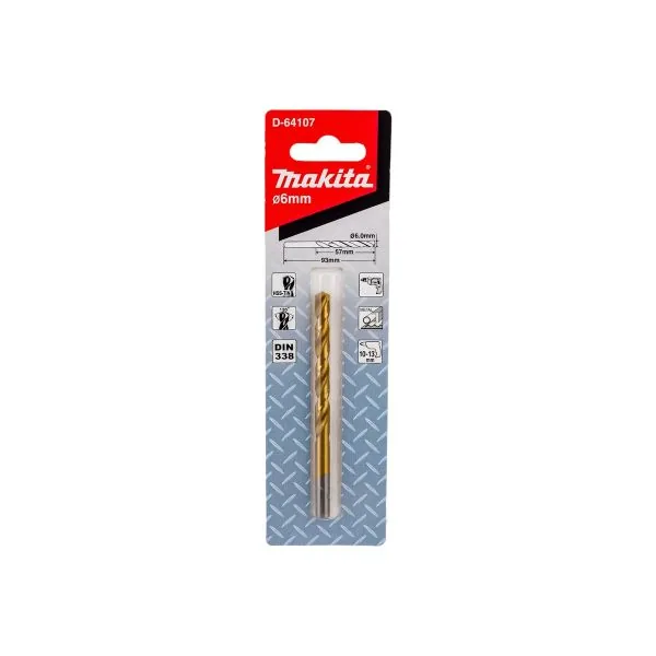 Сверло по металлу HSS-TiN — D-64107
