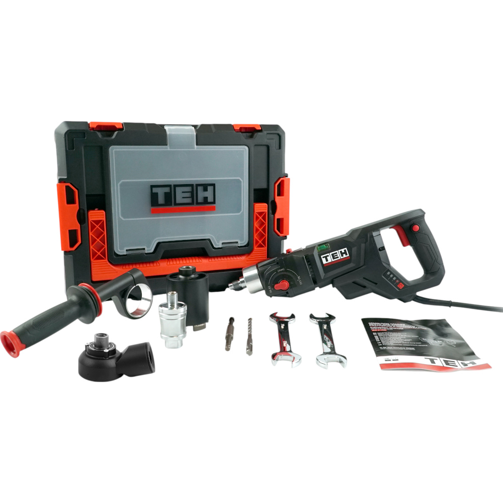 Дрель для алмазного сверления с микроударом TEH TCD8130BL