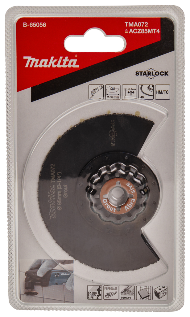 Полотно пильное сегментированное 85 мм G40 TC/HM RIFF STARLOCK Makita TMA072 (B-65056)