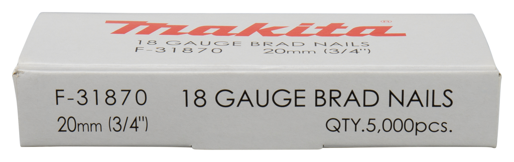 Штифт (оцинкованный), 18Ga, 20 мм, 5000 шт Makita F-31870