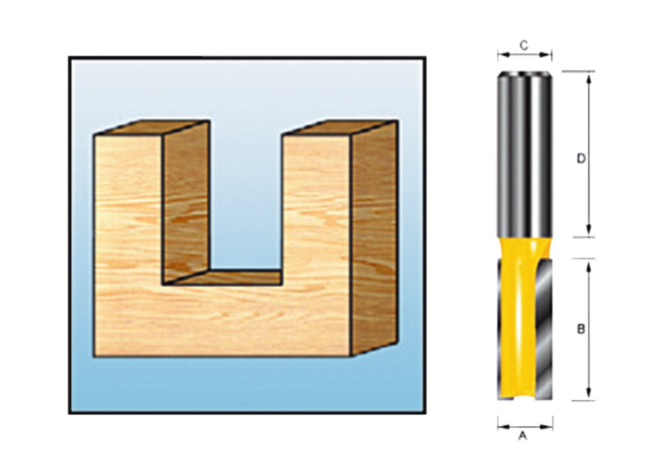 Фреза пазовая 12x32x12x38x2T Makita D-10198