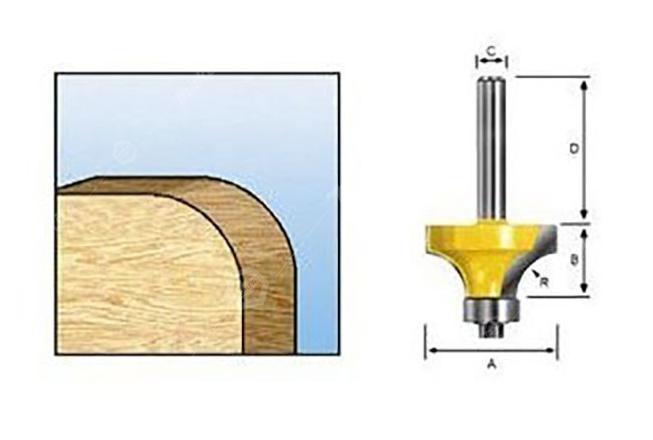 Фреза кромочная 20,7х8 мм Makita D-48505