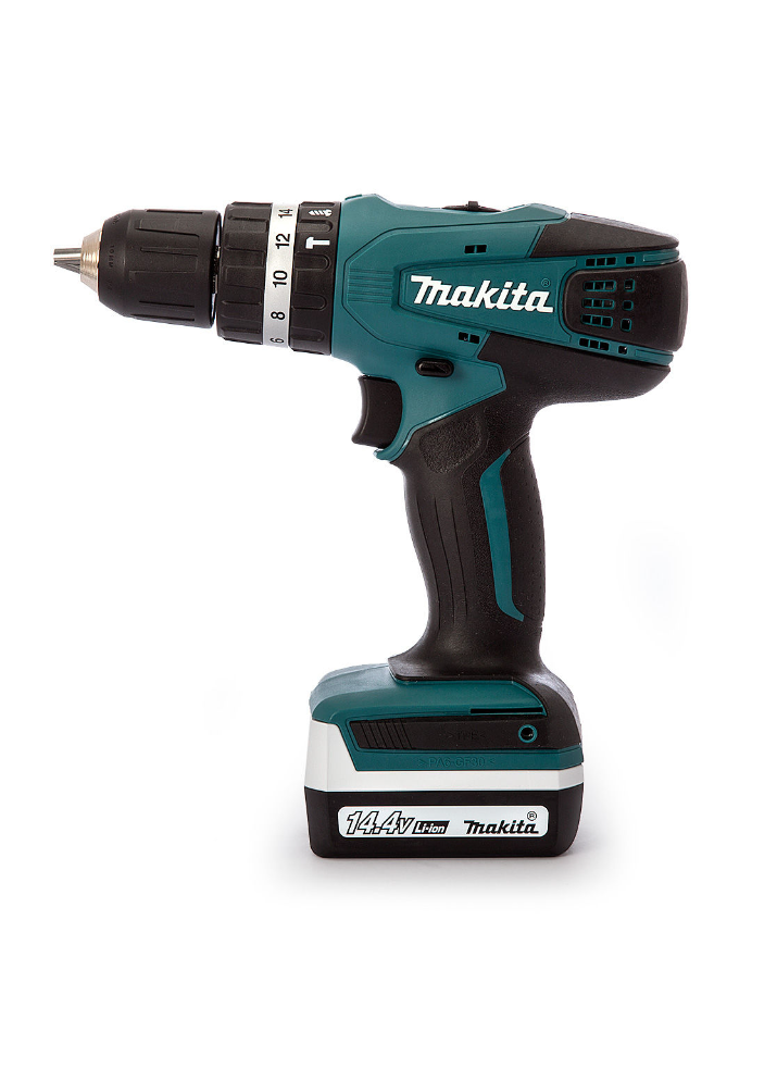 Аккумуляторная ударная дрель-шуруповерт G-Series 14.4 В Makita HP347DWE