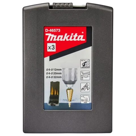 Набор ступенчатых сверл HSS-TiN — D-46573