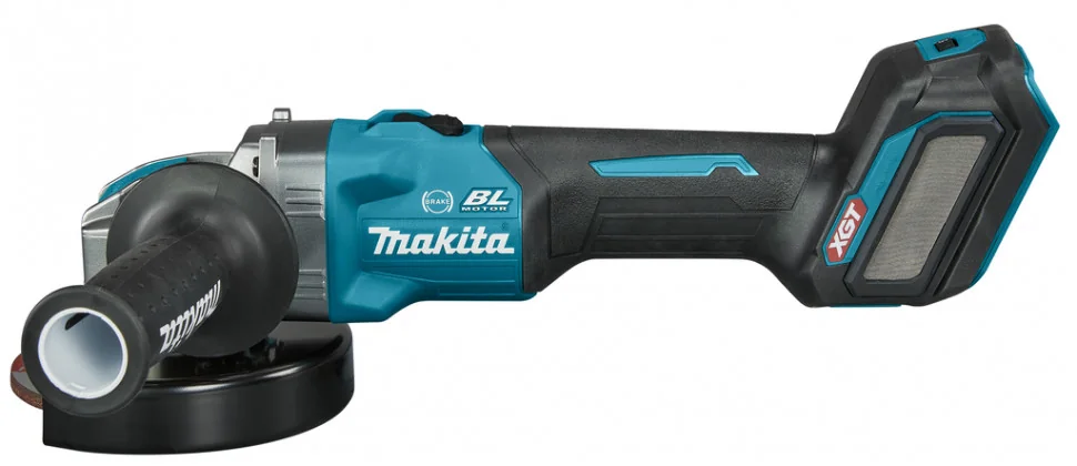 Аккумуляторная болгарка с регулировкой XGT 40 V 125 мм X-Lock (слайдерный выключатель) Makita GA041G