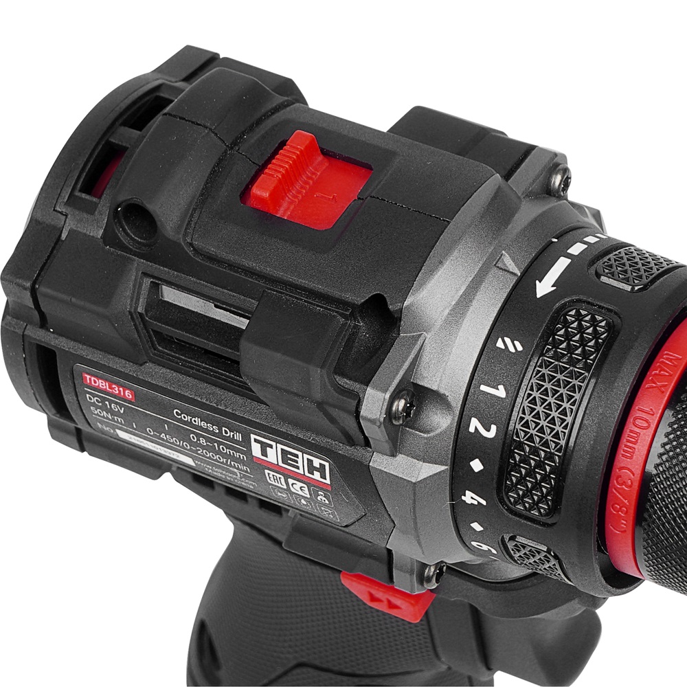 Дрель аккумуляторная 16,8V TEH TDBL316