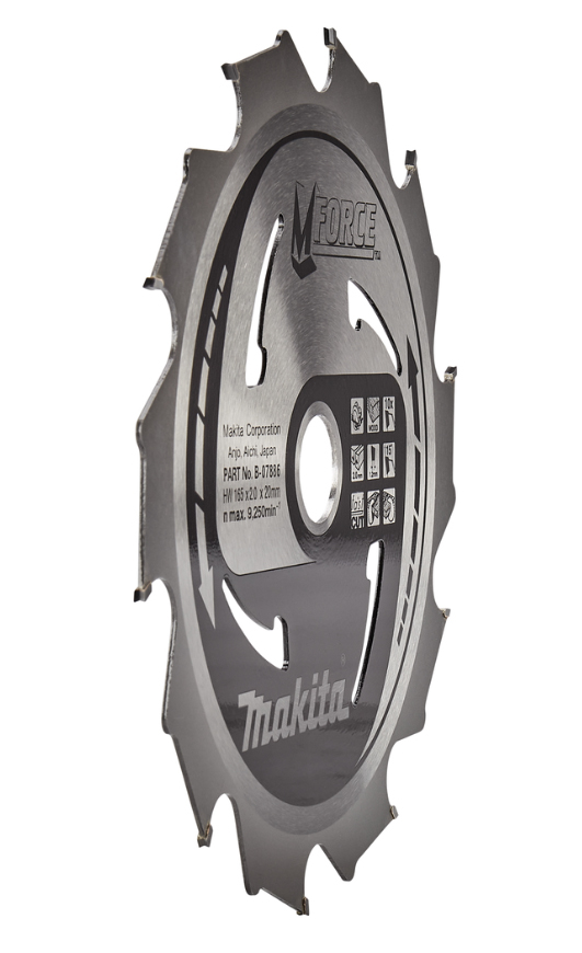 Пильный диск для дерева 165X20X1.2X10T M-FORCE Makita B-35140 (B-07886)
