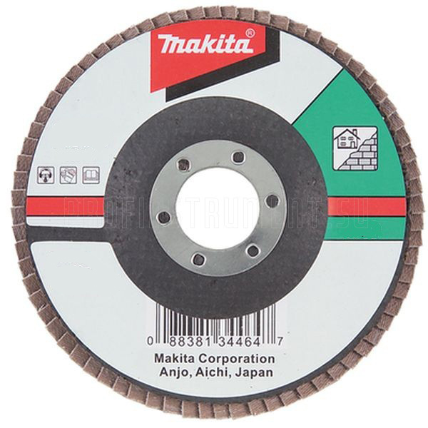 Лепестковый шлифовальный диск C40, 180 мм, стекловолокно, плоский Makita D-28139 Лепестковый шлифовальный диск C40, 180 мм, стекловолокно, плоский Makita D-28139