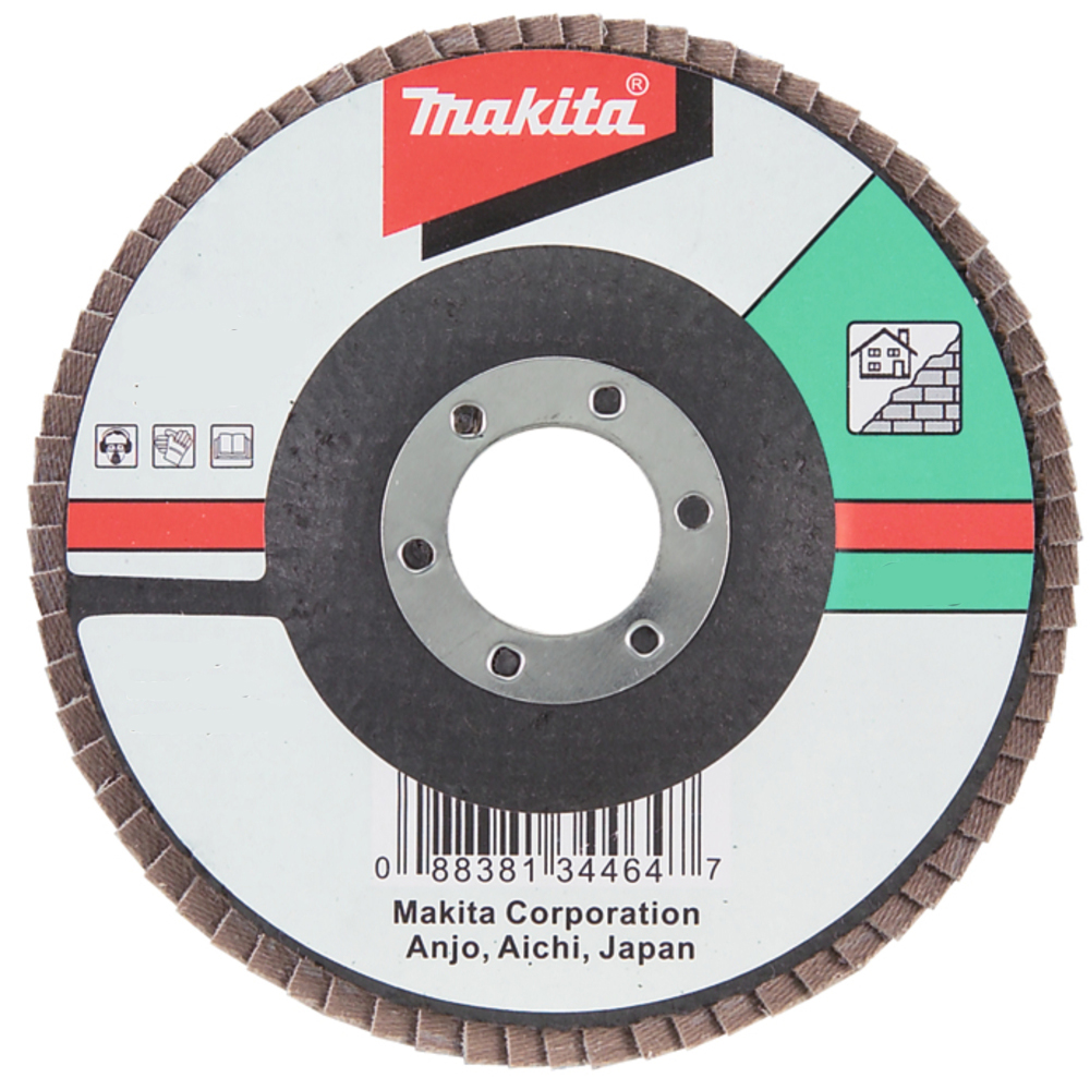 Лепестковый шлифовальный диск C36, 125 мм, стекловолокно, плоский Makita D-28070 Лепестковый шлифовальный диск C36, 125 мм, стекловолокно, плоский Makita D-28070