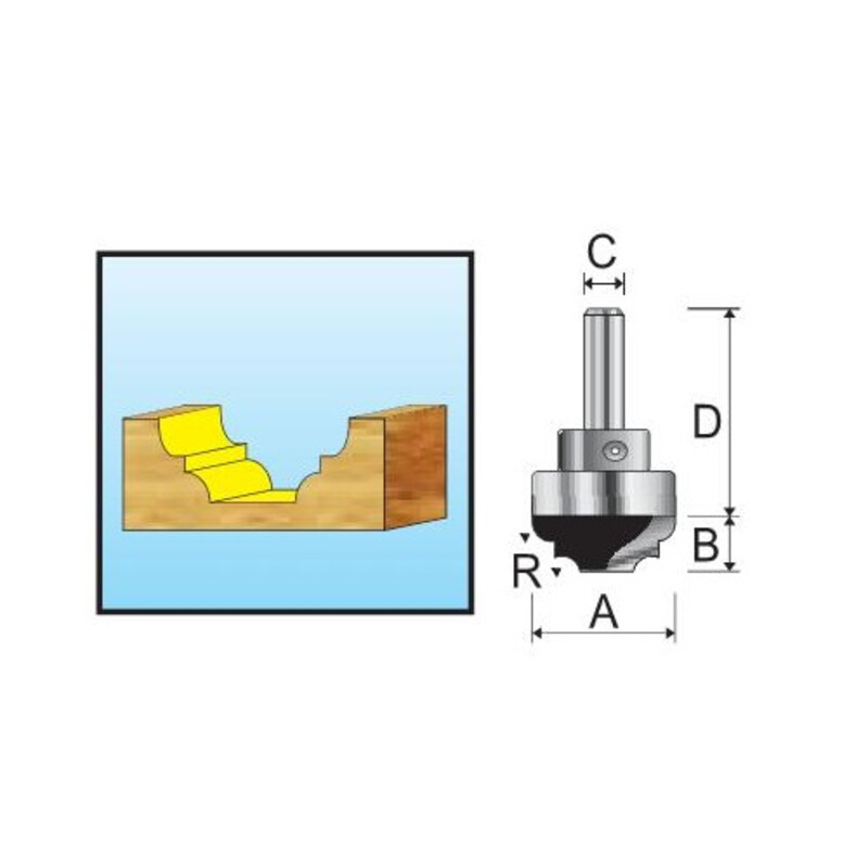 Фреза пазовая 22х9,9х8х40х2Т Makita D-11156