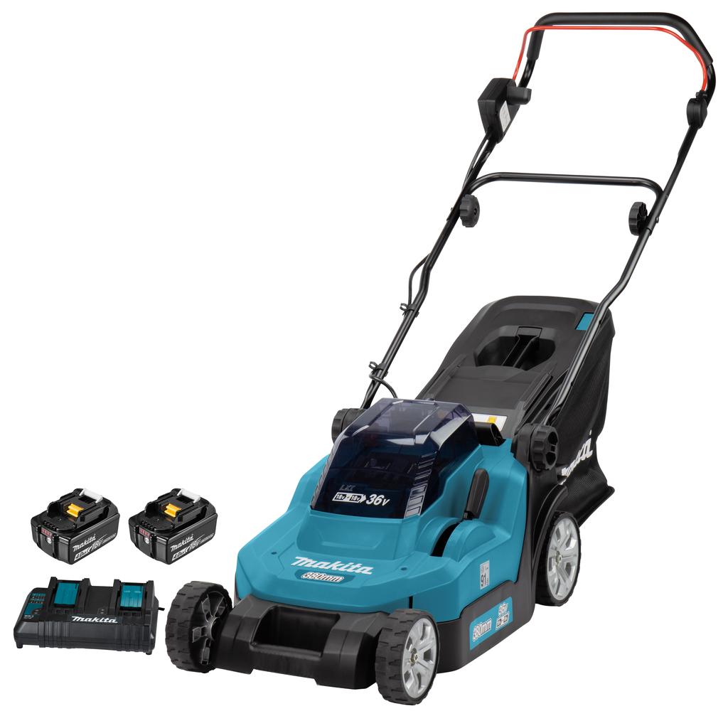 Аккумуляторная газонокосилка Makita DLM382CM2 Аккумуляторная газонокосилка Makita DLM382CM2