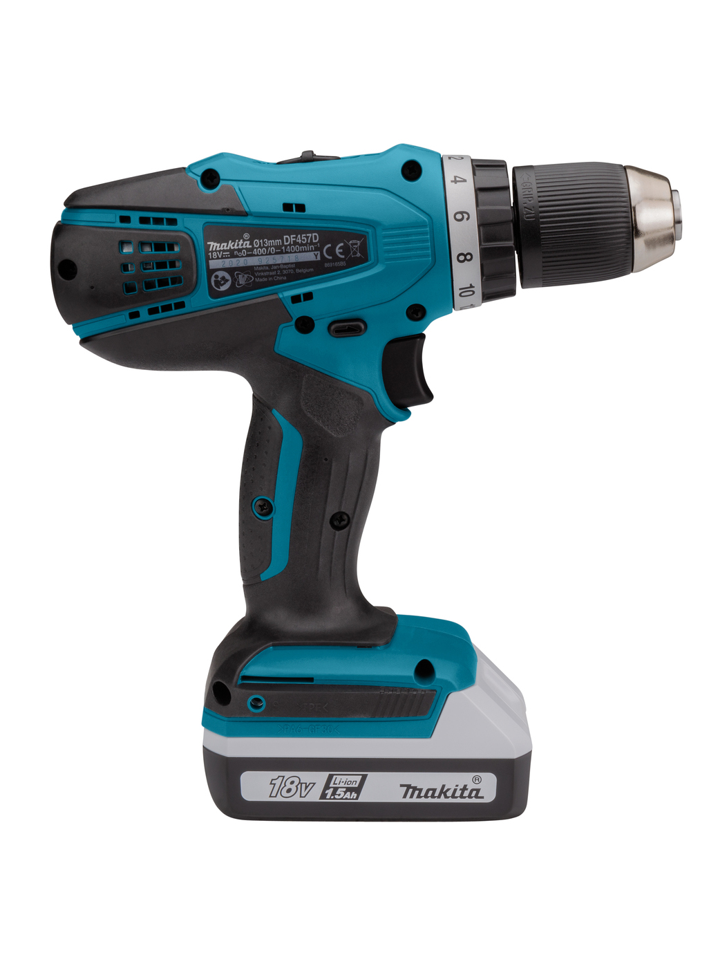 Аккумуляторная дрель-шуруповерт G-Series 18 В Makita DF457DWLE