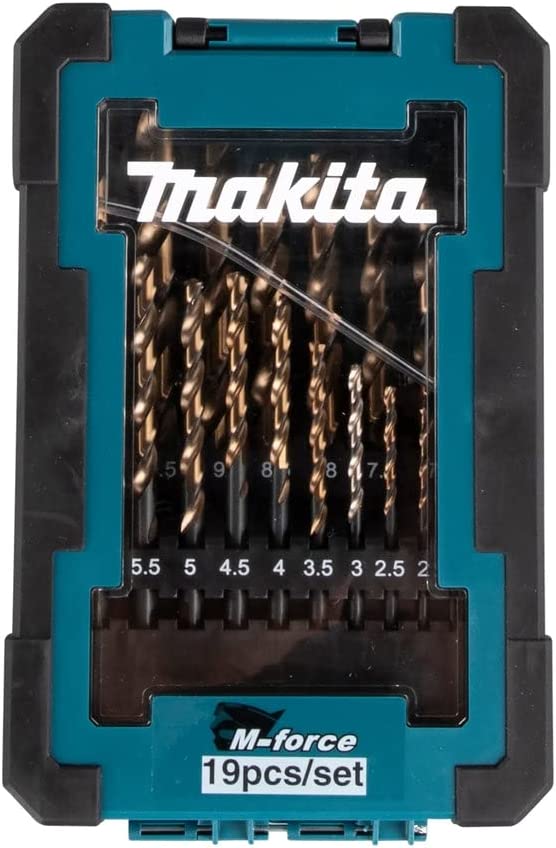 Набор сверл по металлу M-force 19 шт Makita D-67583 Набор сверл по металлу M-force 19 шт Makita D-67583