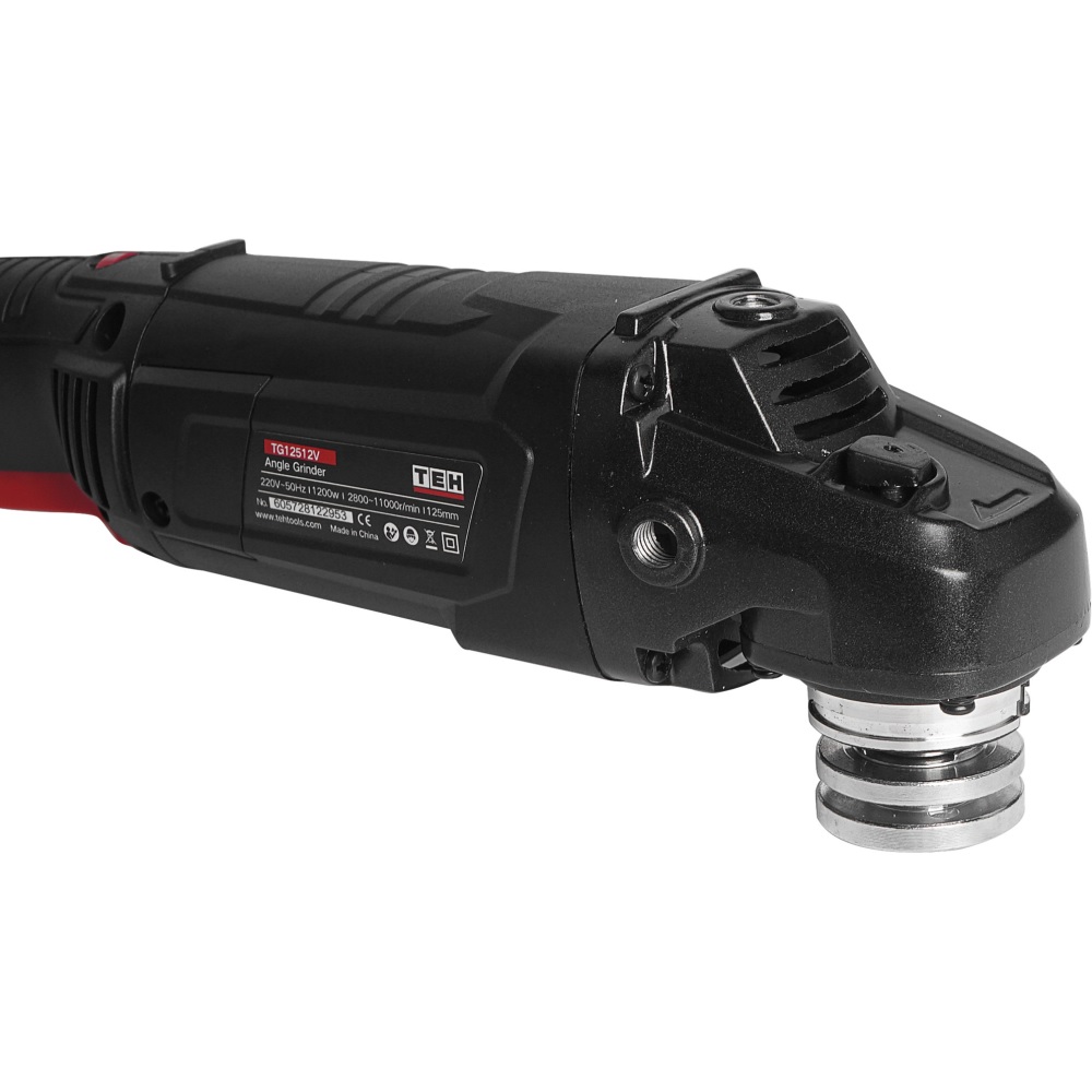 УШМ с регулировкой оборотов, длинная рукоятка 125мм TEH TG12512V