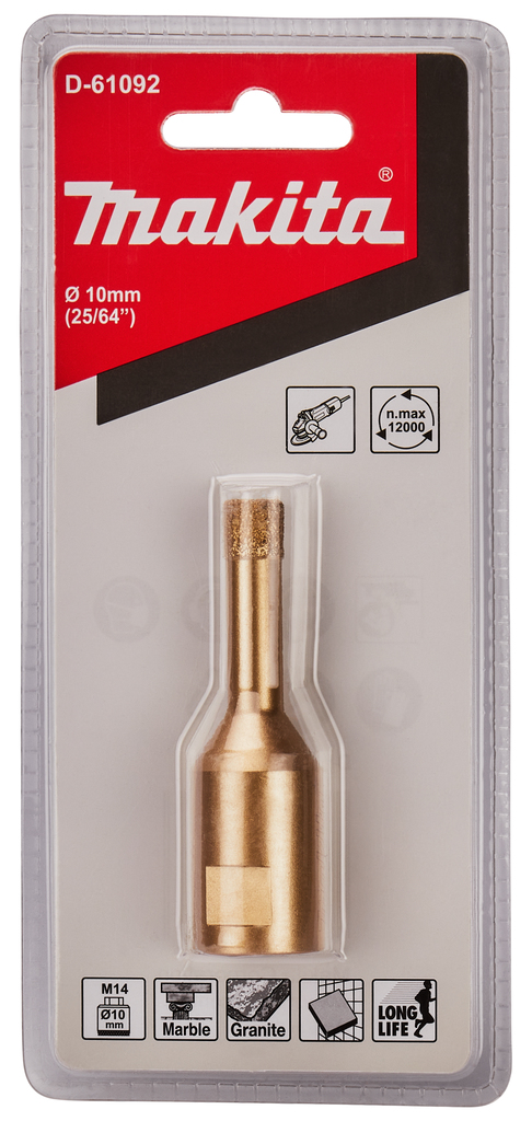 Коронка алмазная М14x2, 10 мм Makita D-61092