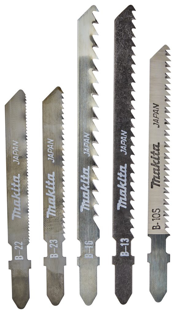 Пилки для лобзика 5 шт B-10S; B-13; B-16; B-22; B-23 Makita A-86898