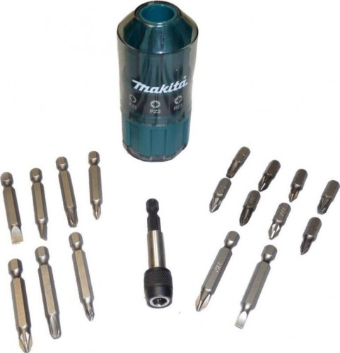 Набор бит 20 шт 25/50 мм + держатель холдер в форме отвертки (6 наборов) Makita B-28905-6