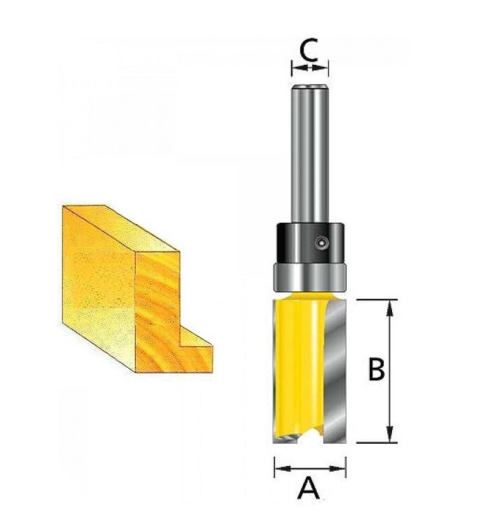 Фреза для окантовки 19х25х8х32х2Т Makita D-10556