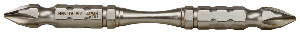 Бита двусторонняя Silver Torsion PH1, 85 мм, E-form (MZ), 3 шт Makita B-21842 Бита двусторонняя Silver Torsion PH1, 85 мм, E-form (MZ), 3 шт Makita B-21842