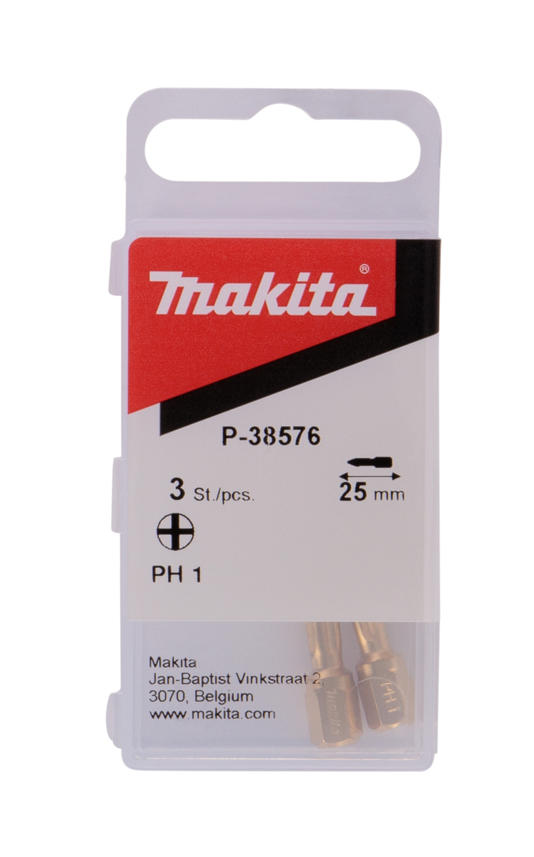 Бита алмазная PH1, 25 мм, C-form, 3 шт Makita P-38576