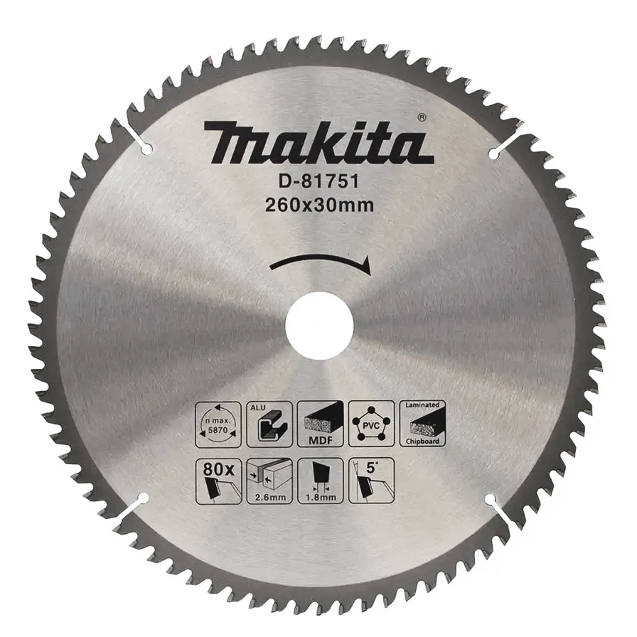 Пильный диск универсальный для алюминия/дерева/пластика