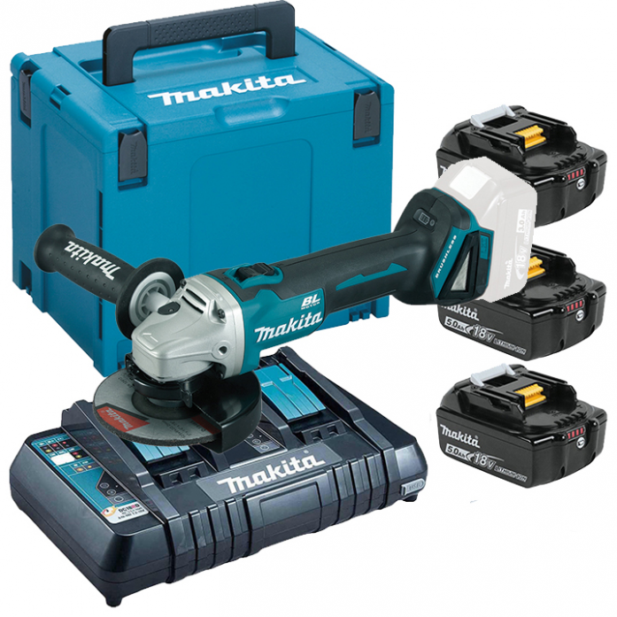 Аккумуляторная углошлифовальная машина Makita DGA504ZXB (198845-9)