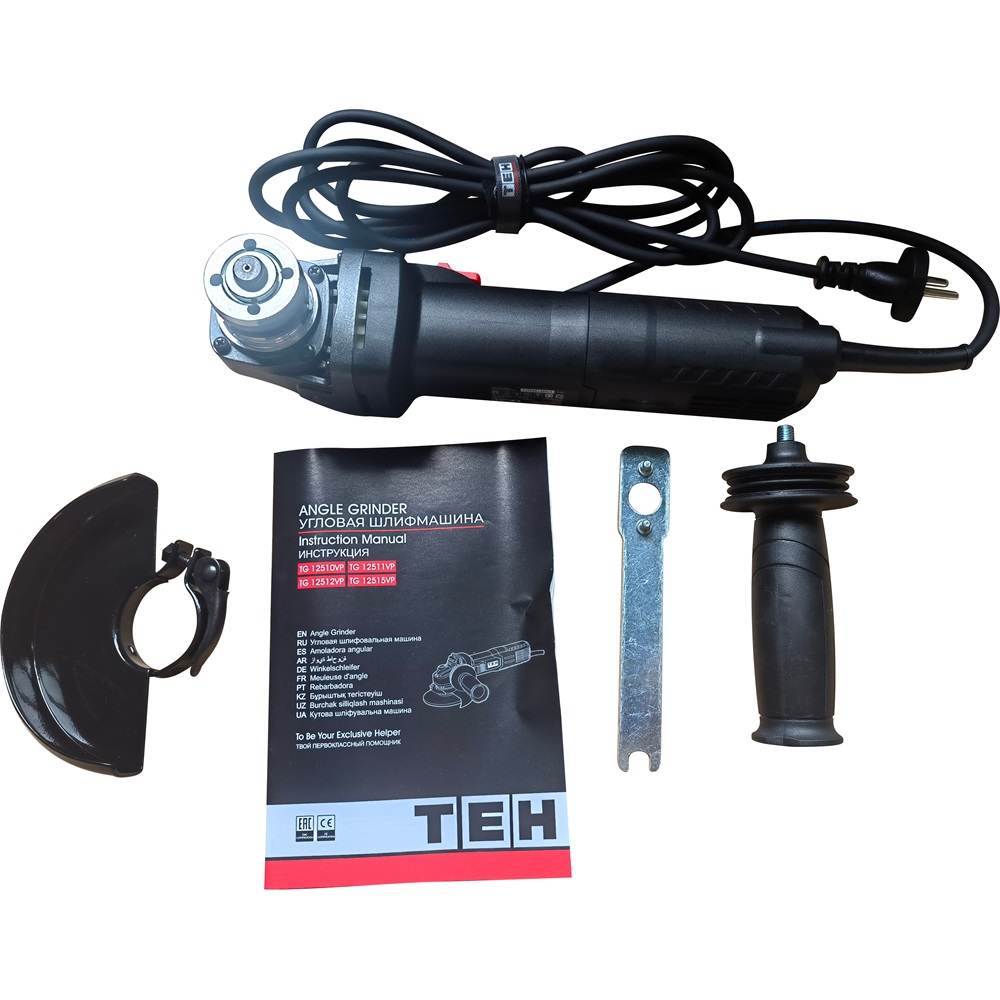 УШМ с регулировкой оборотов (константная электроника) 125мм TEH TG12515VP