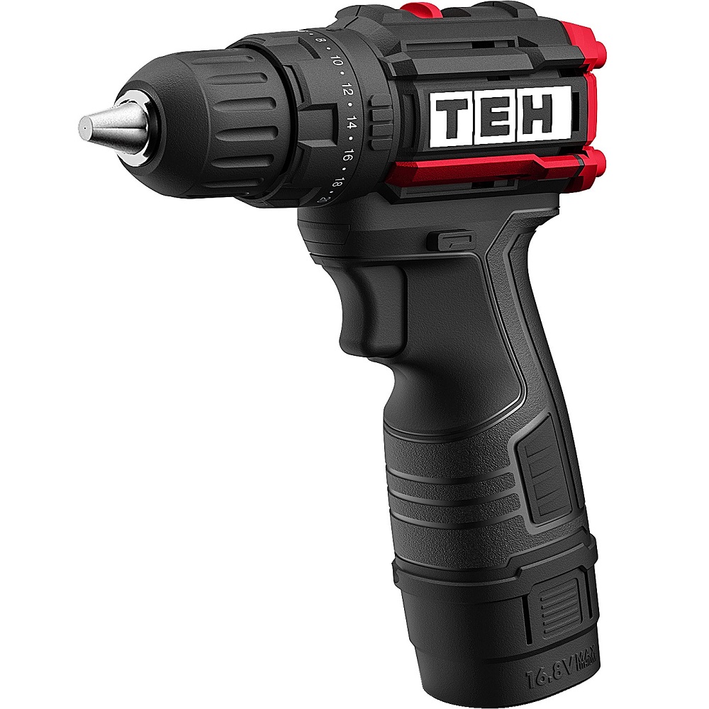 Дрель ударная аккумуляторная 16,8V TEH TDBL216T