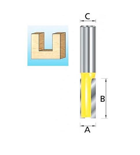Фреза пазовая 25x20x8x32x2T Makita D-10160