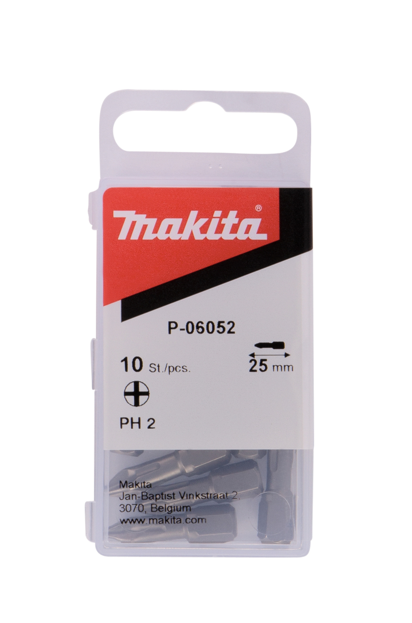 Бита Philips PH2, 25 мм, C-form 10 шт Makita P-06052
