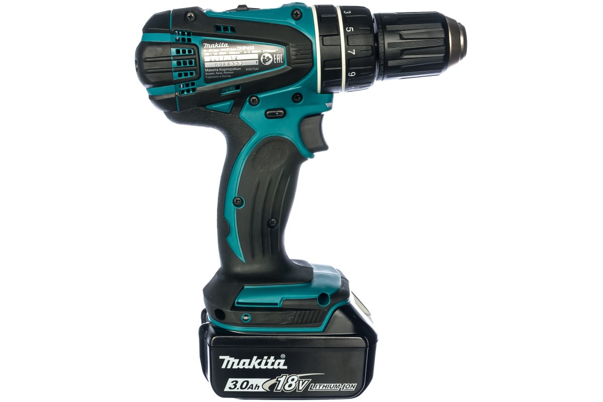 Аккумуляторная ударная дрель-шуруповерт LXT 18 В Makita DHP456RFE