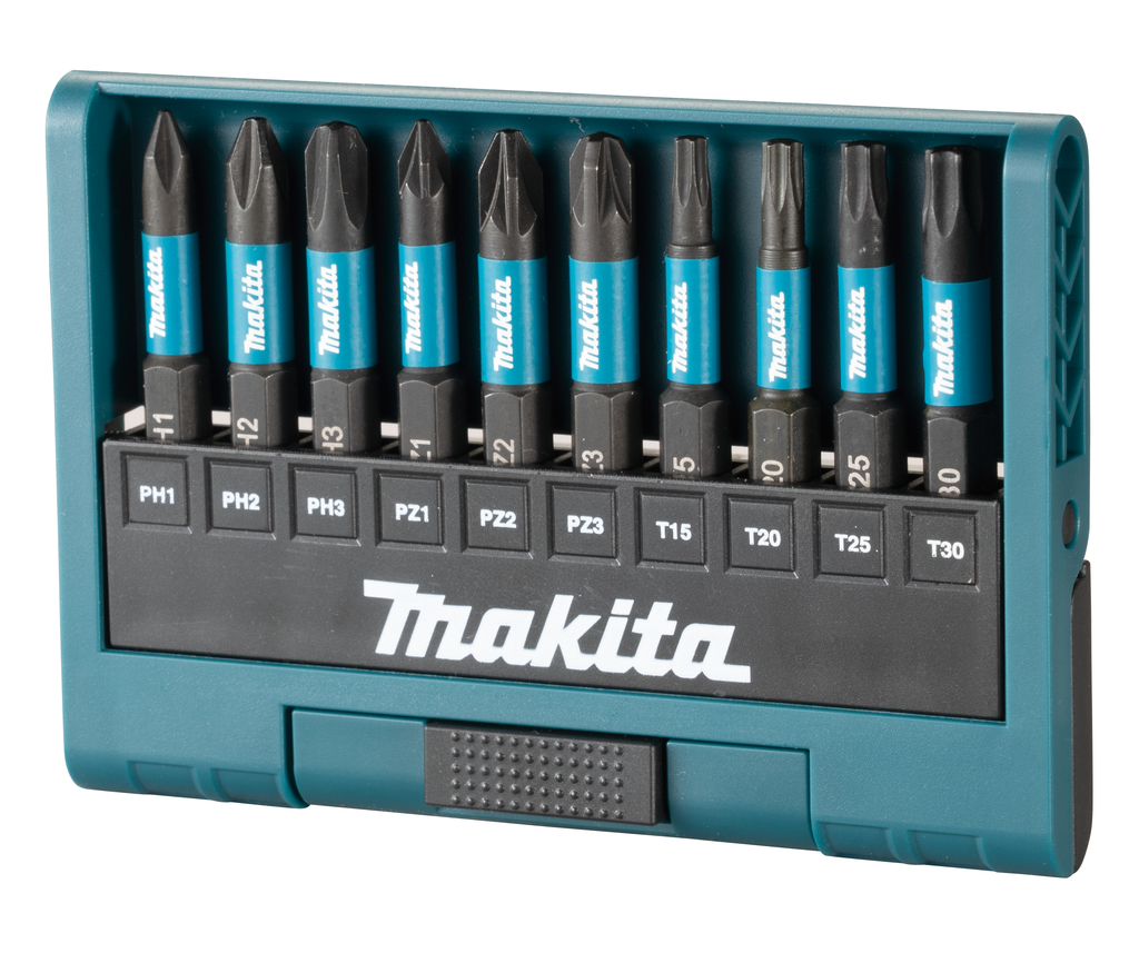 Набор ударных бит 10 шт Impact Black 50 мм Makita E-12011 Набор ударных бит 10 шт Impact Black 50 мм Makita E-12011