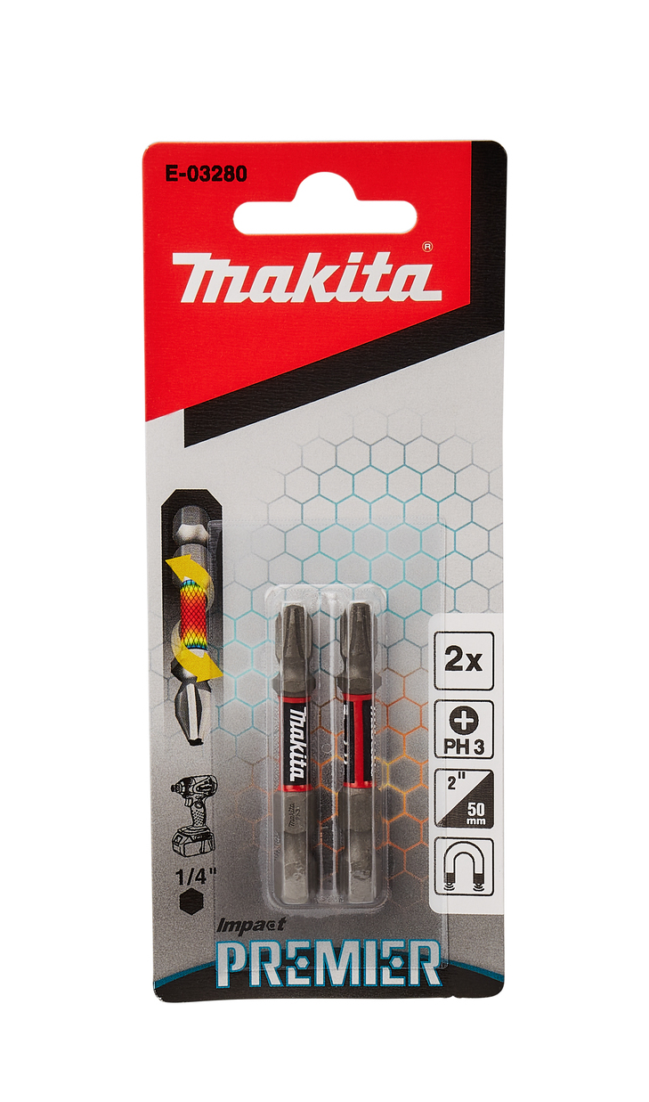 Насадка Impact Premier PH3, 50 мм, E-form (MZ), 2 шт. Makita E-03280